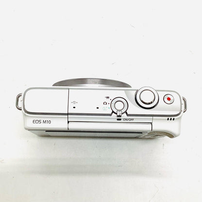 【全額返金保証】【最速発送】Canon デジタル一眼 EOS M10 ボディ [ホワイト] 美品 動作確認済