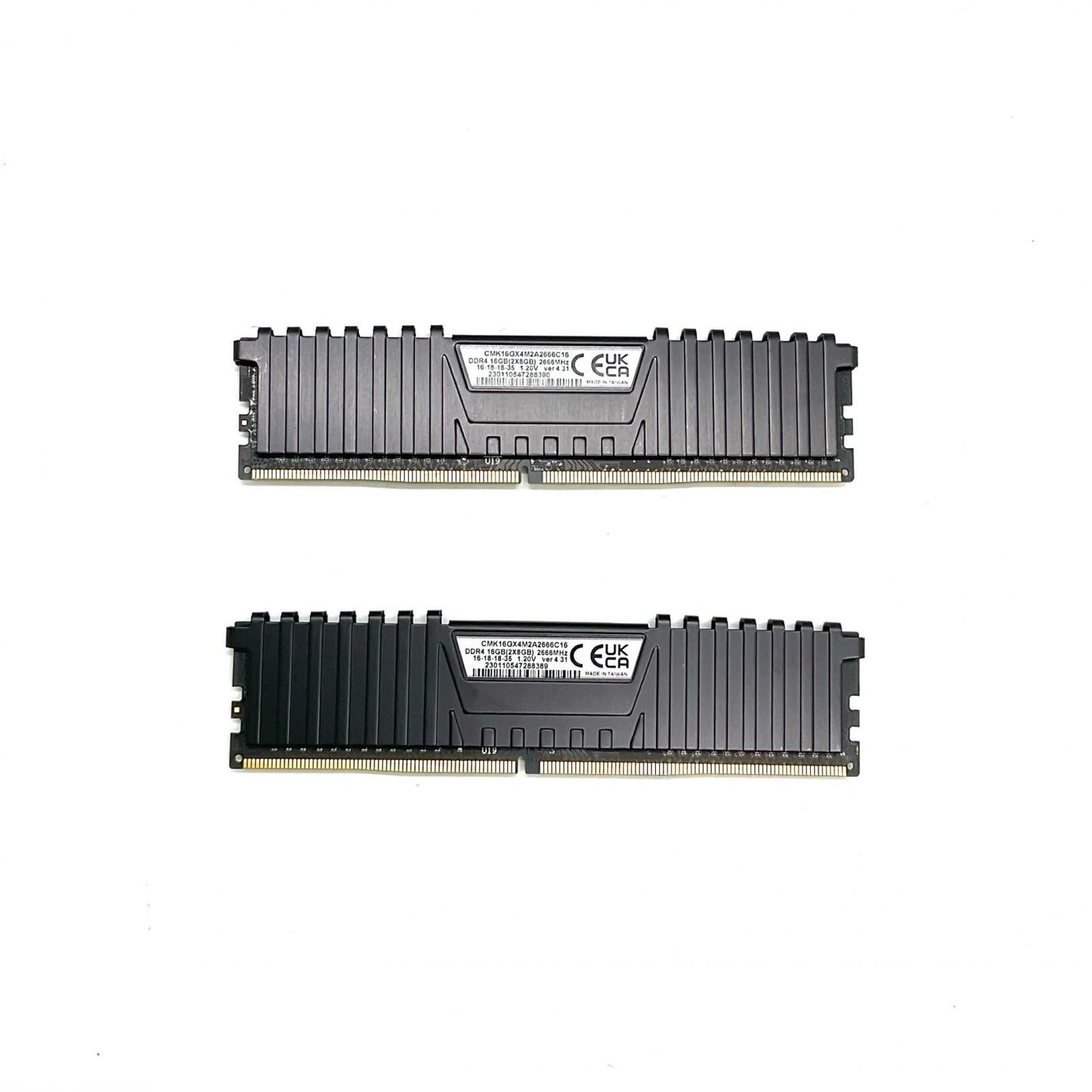 【全額返金保証】【最速発送】Corsair メモリ VENGEANCE DDR4 8GB 2枚組 CMK16GX4M2A2666C16 美品 動作確認済