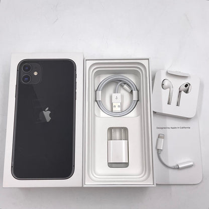 【全額返金保証】【最速発送】Apple iPhone iPhone 11 64GB ブラック au 白ロム 動作確認済 73%