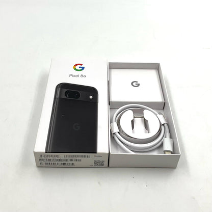 【全額返金保証】【最速発送】Google Pixel 8a 128GB Obsidian au SIMフリー 白ロム 超美品 動作確認済