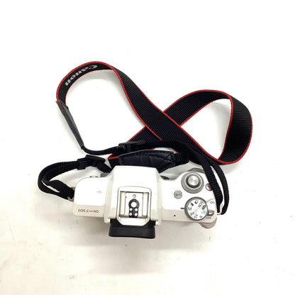 【全額返金保証】【最速発送】Canon デジタル一眼 EOS Kiss M2 ﾎﾜｲﾄ 動作確認済