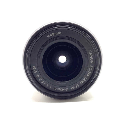 【全額返金保証】【最速発送】Canon EF-M 15-45mm F3.5-6.3 IS STM 美品 動作確認済