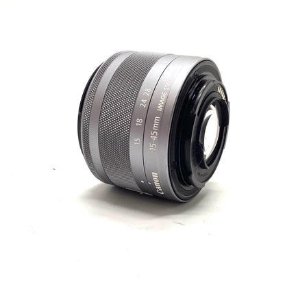 【全額返金保証】【最速発送】Canon EF-M 15-45mm F3.5-6.3 IS STM 美品 動作確認済