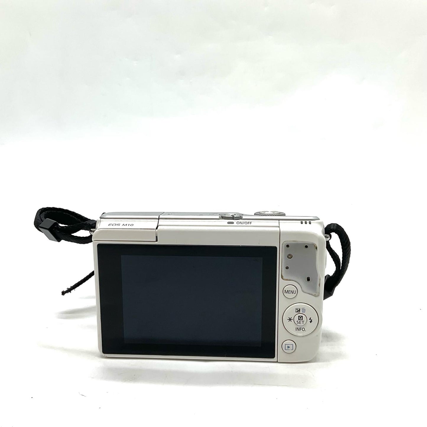 【全額返金保証】【最速発送】Canon デジタル一眼 EOS M10 ﾎﾜｲﾄ 動作確認済