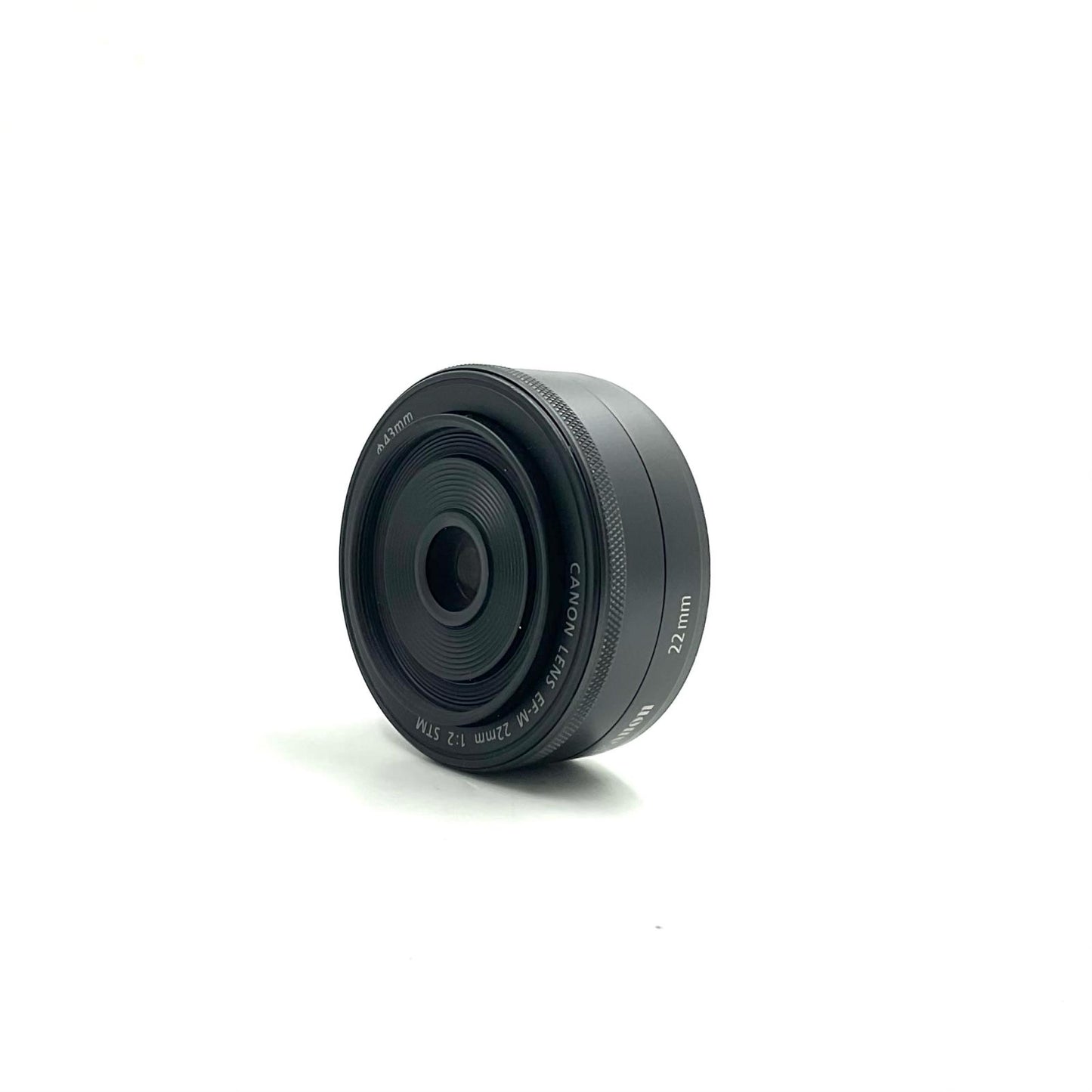 【全額返金保証】【最速発送】Canon EF-M 22mm F2 STM ブラック 美品 動作確認済