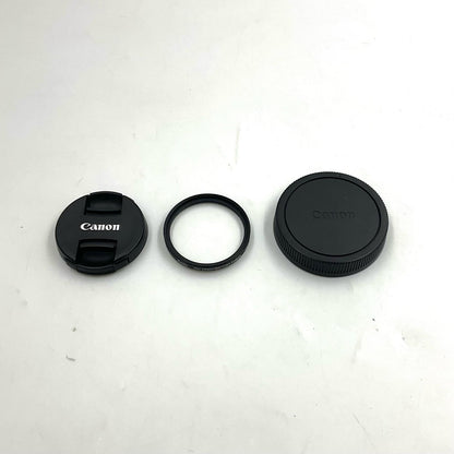 【全額返金保証】【最速発送】Canon EF-M 22mm F2 STM ブラック 美品 動作確認済