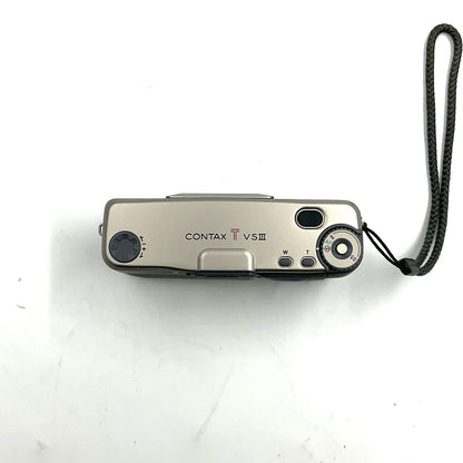 【全額返金保証】【最速発送】CONTAX T VS III ﾁﾀﾝｼﾙﾊﾞｰ 美品 動作確認済