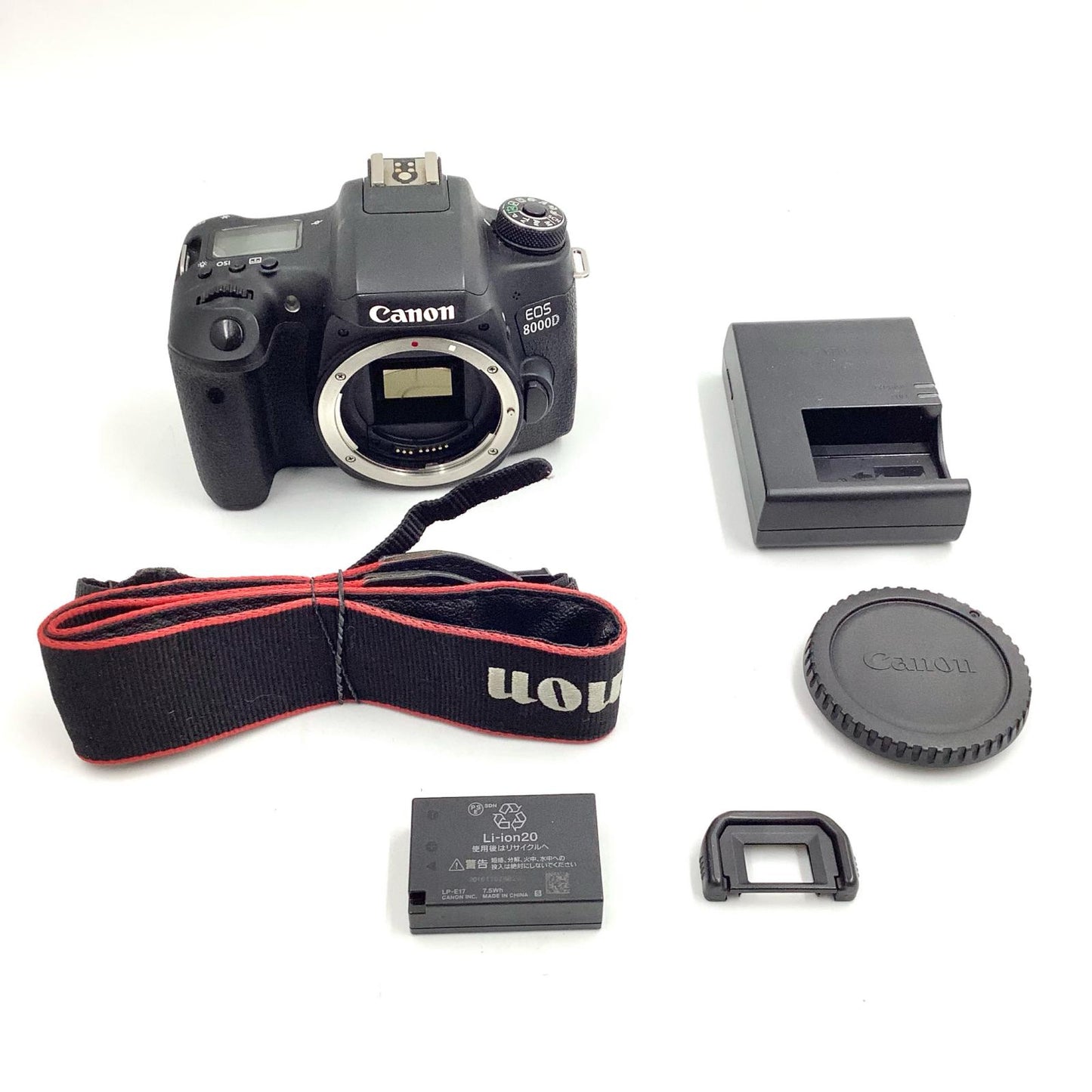 【全額返金保証】【最速発送】Canon デジタル一眼 EOS 8000D ボディ ブラック 動作確認済