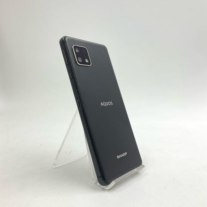 【全額返金保証】【最速発送】SHARP AQUOS sense4 lite 64GB ブラック 楽天モバイル SH-RM15 白ロム 動作確認済