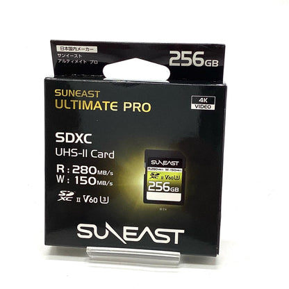 【全額返金保証】【最速発送】SUNEAST (サンイースト) SDXCカード 256GB UHS-II V60 最大280MB/s U3 4K UHD ULTIMATE PRO [SE-SDU2256GB280] 超美品 動作確認済