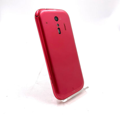 【全額返金保証】【最速発送】富士通 らくらくスマートフォン 32GB レッド docomo F-42A 白ロム 動作確認済