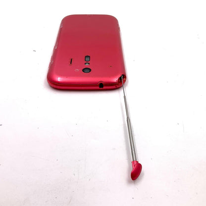 【全額返金保証】【最速発送】富士通 らくらくスマートフォン 32GB レッド docomo F-42A 白ロム 動作確認済