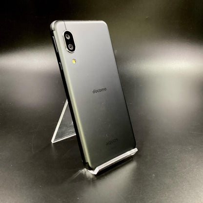 【全額返金保証】【最速発送】SHARP AQUOS sense3 64GB ブラック docomo SH-02M 白ロム 動作確認済