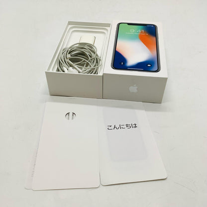 【全額返金保証】【最速発送】Apple iPhone iPhone X 256GB シルバー docomo 白ロム 動作確認済 70%