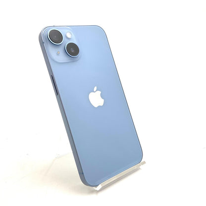 【全額返金保証】【最速発送】Apple iPhone iPhone 14 128GB ブルー au 白ロム 美品 動作確認済 98%