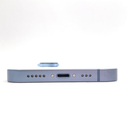【全額返金保証】【最速発送】Apple iPhone iPhone 14 128GB ブルー au 白ロム 美品 動作確認済 98%