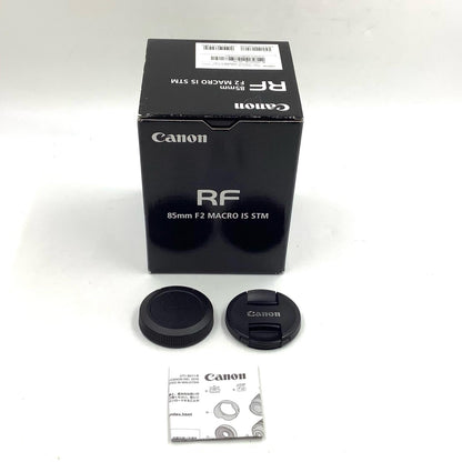 【全額返金保証】【最速発送】Canon RF85mm F2 マクロ IS STM 美品 動作確認済