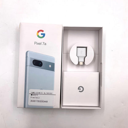 【全額返金保証】【最速発送】Google Pixel 7a 128GB Sea au G82U8 白ロム 美品 動作確認済