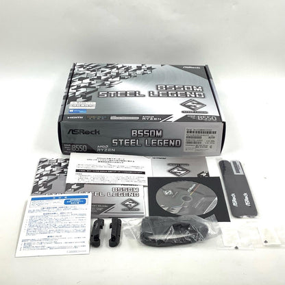【全額返金保証】【最速発送】ASRock マザーボード B550M STEEL LEGEND 美品 動作確認済
