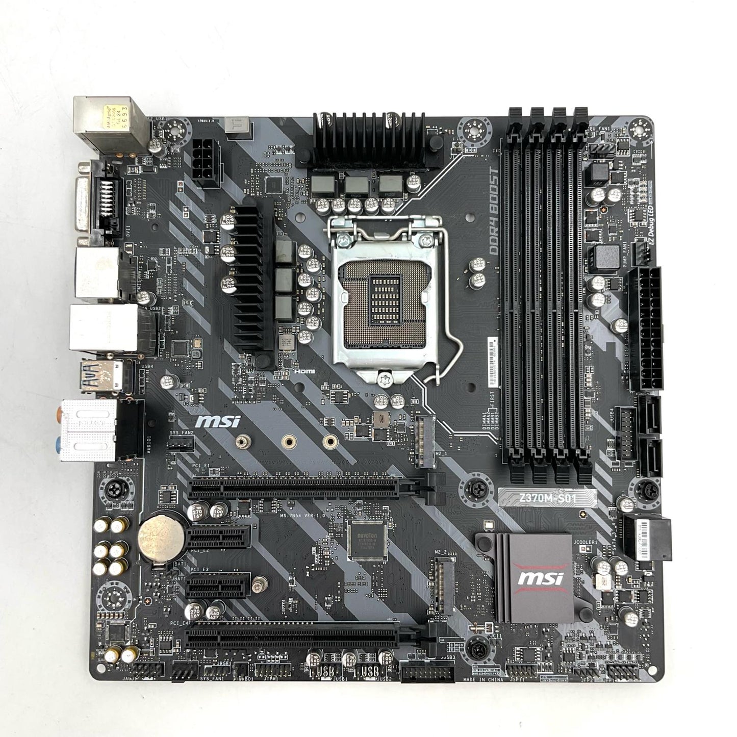 【全額返金保証】【最速発送】MSI マザーボード Z370M-S01 美品 動作確認済