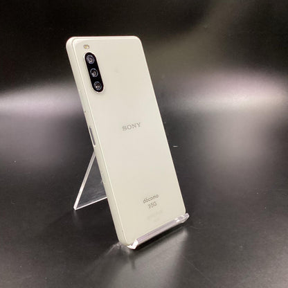 【全額返金保証】【最速発送】Sony Xperia 10 III 128GB ホワイト docomo SO-52B 白ロム 動作確認済