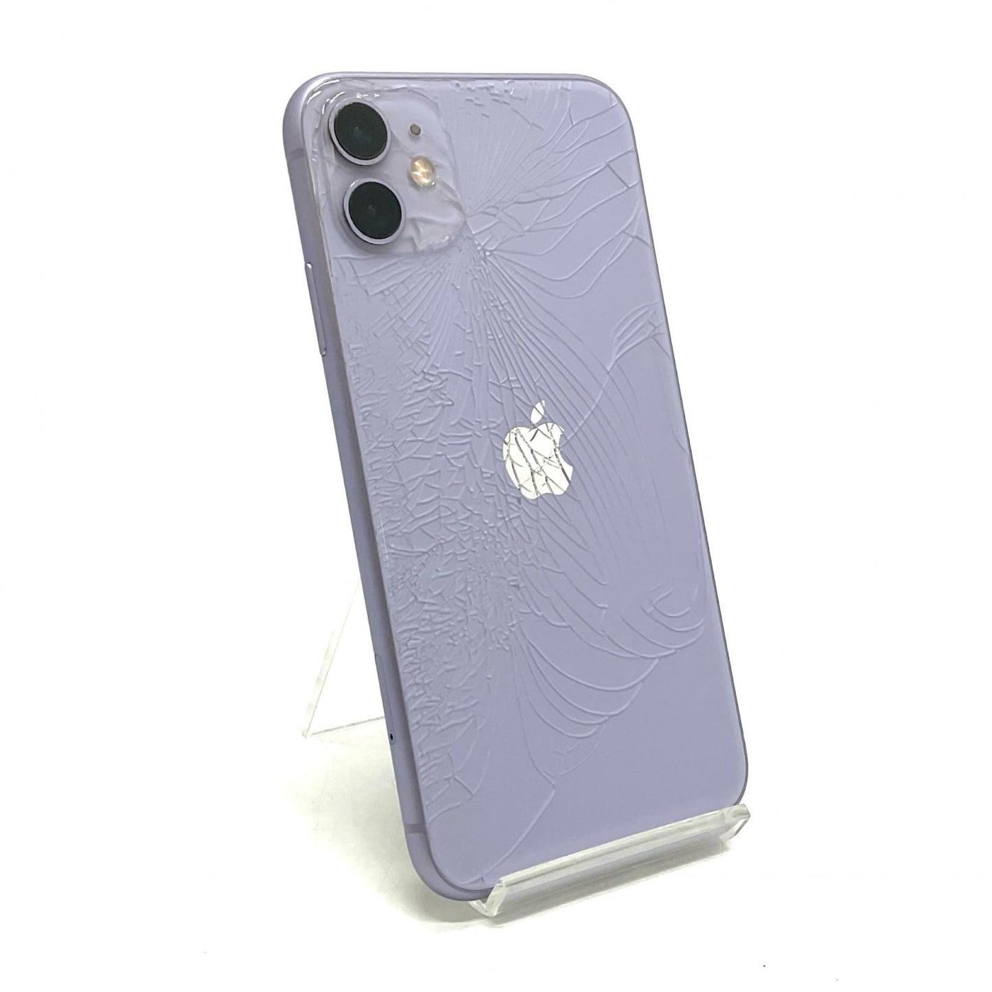 【最速発送】Apple iPhone iPhone 11 128GB パープル au 白ロム【難有】 76%