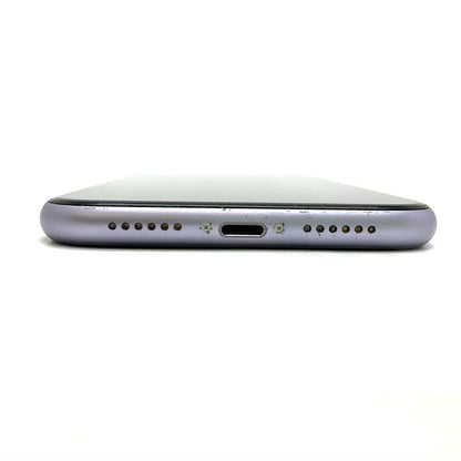 【最速発送】Apple iPhone iPhone 11 128GB パープル au 白ロム【難有】 76%
