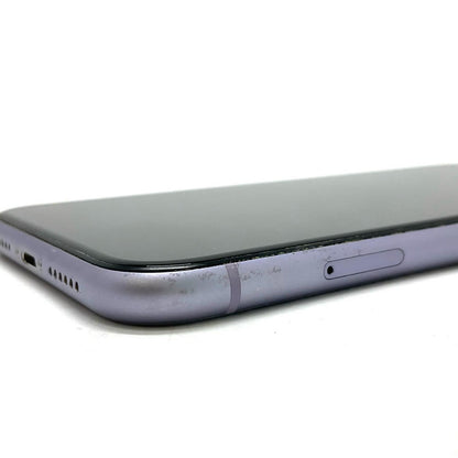 【最速発送】Apple iPhone iPhone 11 128GB パープル au 白ロム【難有】 76%