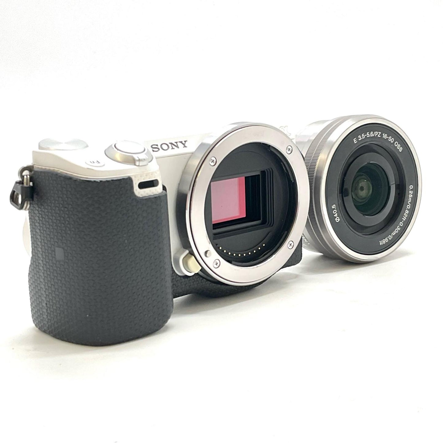 【全額返金保証】【最速発送】Sony デジタル一眼 α NEX-5TL パワーズームレンズキット [ホワイト] ホワイト 美品 動作確認済