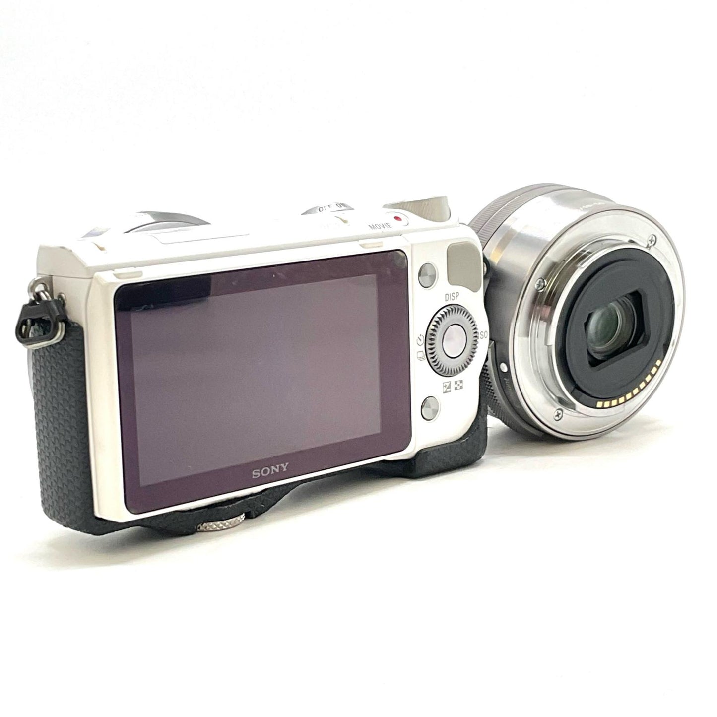 【全額返金保証】【最速発送】Sony デジタル一眼 α NEX-5TL パワーズームレンズキット [ホワイト] ホワイト 美品 動作確認済