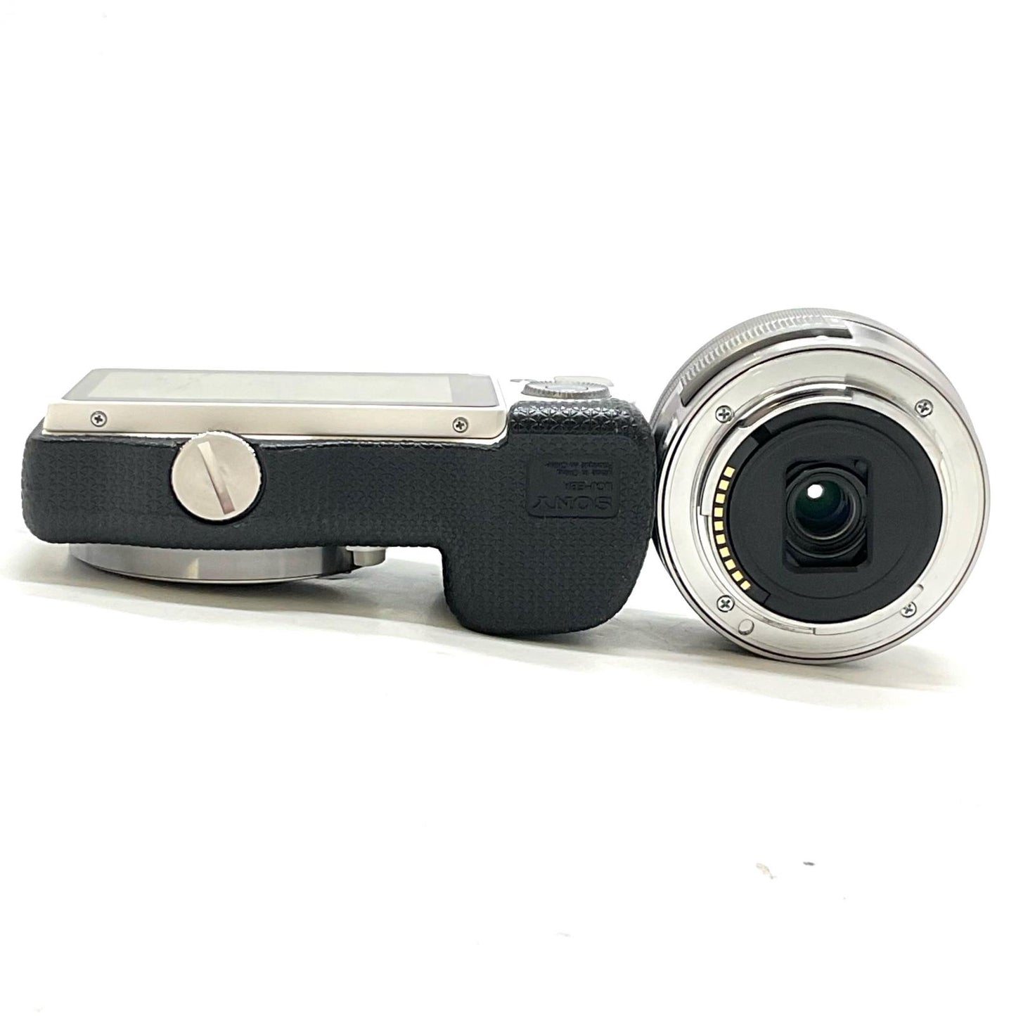 【全額返金保証】【最速発送】Sony デジタル一眼 α NEX-5TL パワーズームレンズキット [ホワイト] ホワイト 美品 動作確認済