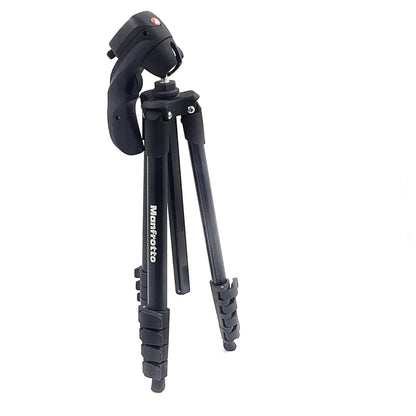 【全額返金保証】【最速発送】Manfrotto Compact アクション三脚5段 ムービーキット MKCOMPACTACN-BK [ブラック] 動作確認済