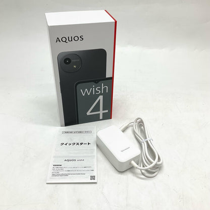 【全額返金保証】【最速発送】SHARP AQUOS wish4 64GB Black Softbank A403SH 白ロム 超美品 動作確認済