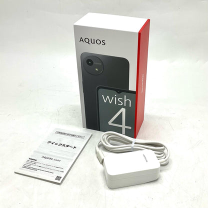 【全額返金保証】【最速発送】SHARP AQUOS wish4 64GB Black Softbank A403SH 白ロム 超美品 動作確認済