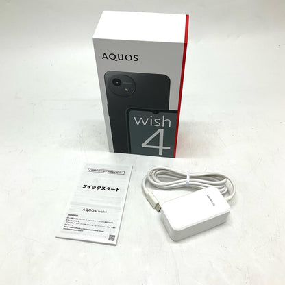 【全額返金保証】【最速発送】SHARP AQUOS wish4 64GB Black Softbank A403SH 白ロム 超美品 動作確認済