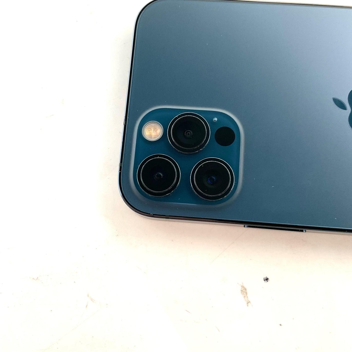 【全額返金保証】【最速発送】Apple iPhone iPhone 12 Pro 256GB パシフィックブルー Softbank 白ロム 美品 動作確認済 80%