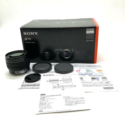 【全額返金保証】【最速発送】Sony デジタル一眼 α7C ILCE-7CL ズームレンズキット [シルバー] 美品 動作確認済