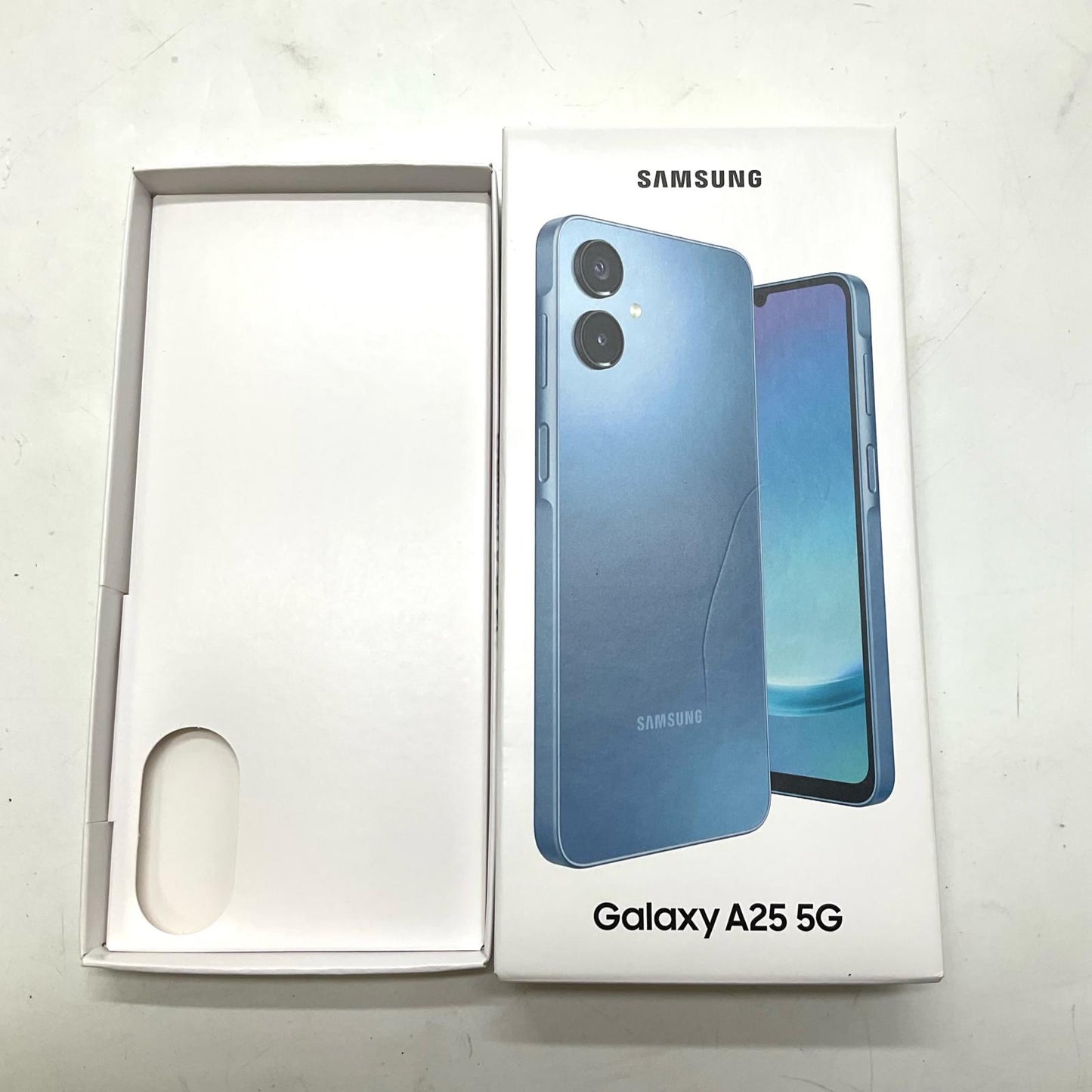 【全額返金保証】【最速発送】SAMSUNG Galaxy A25 64GB ブルー au SCG335LA 白ロム 超美品 動作確認済