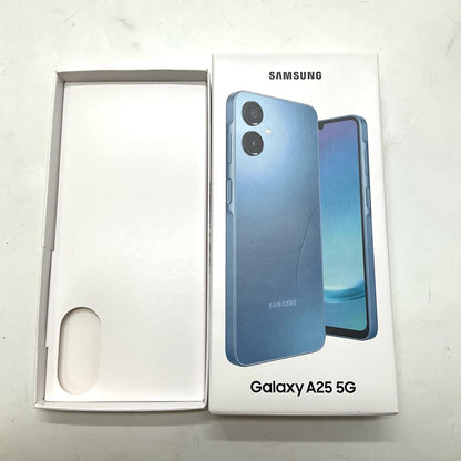 【全額返金保証】【最速発送】SAMSUNG Galaxy A25 64GB ブルー au SCG335LA 白ロム 超美品 動作確認済