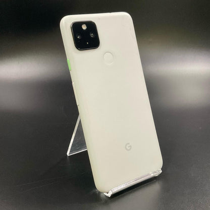 【全額返金保証】【最速発送】Google Pixel 4a(5G) 128GB クリアリーホワイト Softbank G025H 白ロム 動作確認済