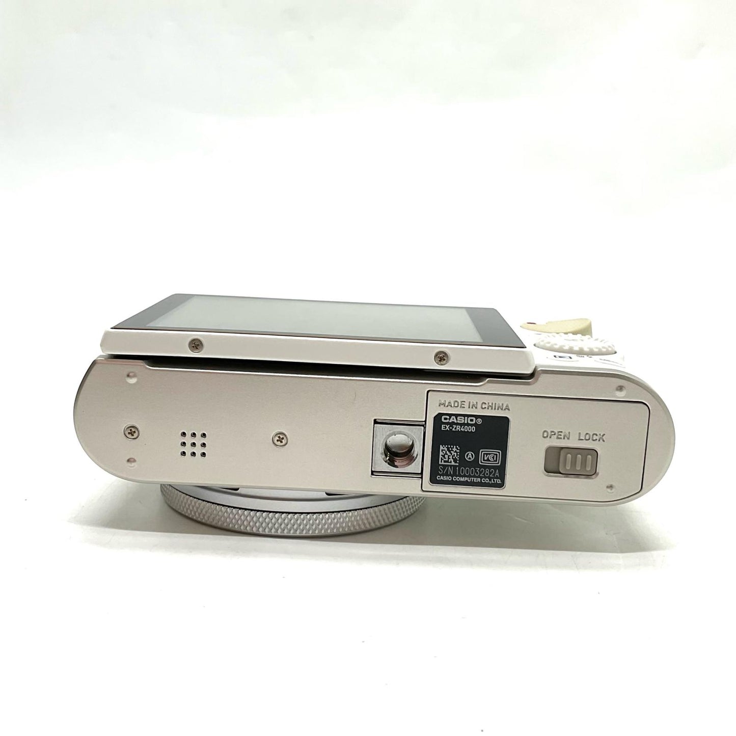 【全額返金保証】【最速発送】CASIO コンパクトデジタルカメラ HIGH SPEED EXILIM EX-ZR4000WE [ホワイト] 美品 動作確認済