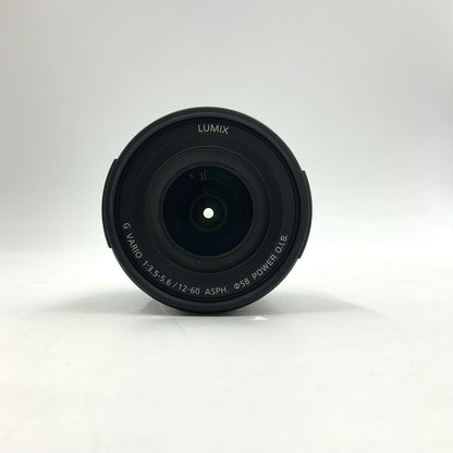 【全額返金保証】【最速発送】Panasonic LUMIX G VARIO 12-60mm/F3.5-5.6 ASPH./POWER O.I.S. H-FS12060 美品 動作確認済