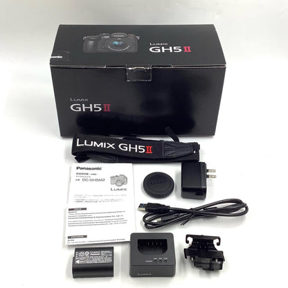 【全額返金保証】【最速発送】Panasonic デジタル一眼 LUMIX DC-GH5M2 ボディ ブラック 美品 動作確認済