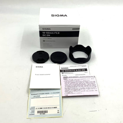 【全額返金保証】【最速発送】SIGMA 18-50mm F2.8 DC DN [フジフイルム用] 美品 動作確認済