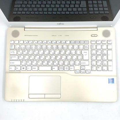 【全額返金保証】【最速発送】FUJITSU LIFEBOOK FMVA42A3G Intel Celeron 3855U 4GB HDD 1TB 美品 動作確認済