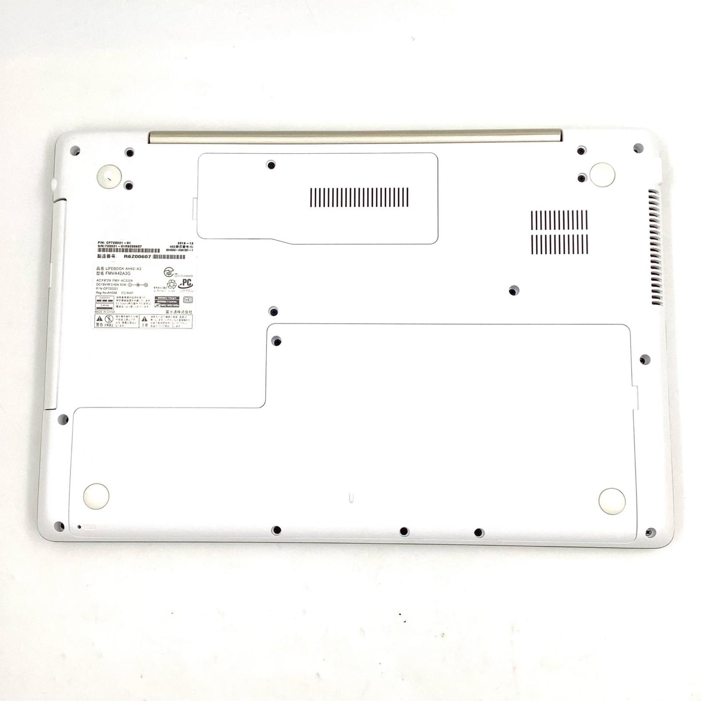 【全額返金保証】【最速発送】FUJITSU LIFEBOOK FMVA42A3G Intel Celeron 3855U 4GB HDD 1TB 美品 動作確認済