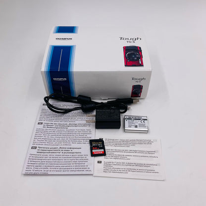 【全額返金保証】【最速発送】OLYMPUS コンパクトデジタルカメラ Tough TG-6 [ブラック] 美品 動作確認済