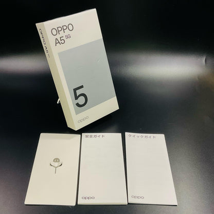 【全額返金保証】【最速発送】OPPO A 5 5G 128GB ホワイト au SIMフリー OPG06 白ロム 美品 動作確認済