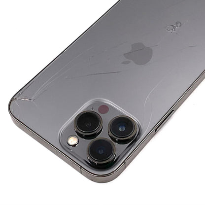 【最速発送】Apple iPhone iPhone 13 Pro Max 128GB グラファイト au SIMフリー 白ロム【難有】 80%