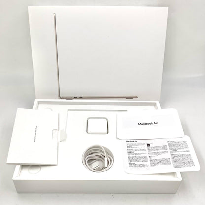 【全額返金保証】【最速発送】Apple MacBook Air 13インチ 2025 Apple M4 16GB 512GB スターライト 100% 超美品 動作確認済
